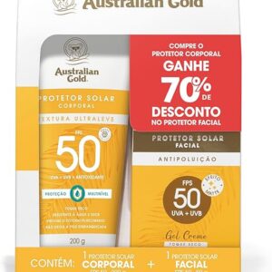 AUSTRALIAN GOLD PROMOPACK PROTETOR SOLAR GEL CREME CORPORAL